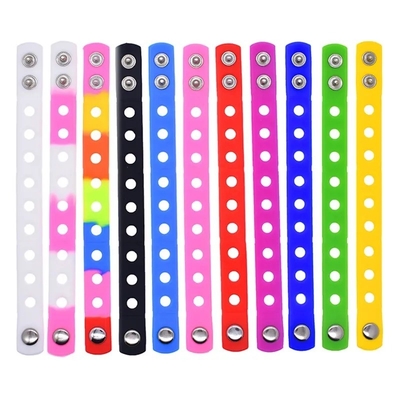 Des bracelets en silicone sur mesure pour enfants Des bracelets colorés pour garçons et filles 21 cm
