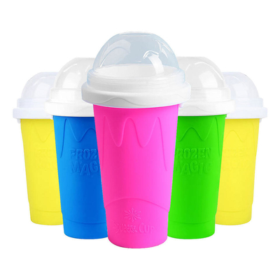 Couvercle DIY Slushie Maker Cup Magic Slushy Maker Squeeze Cup été rapide congelé refroidissement smoothie pince tasse