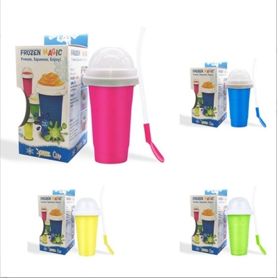 Couvercle DIY Slushie Maker Cup Magic Slushy Maker Squeeze Cup été rapide congelé refroidissement smoothie pince tasse