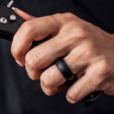 Conception personnalisée Anneau à doigt en caoutchouc de silicone écologique