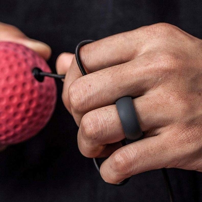 Conception personnalisée Anneau à doigt en caoutchouc de silicone écologique