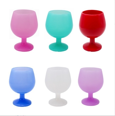 Voyage créatif verre à vin jetable en silicone pour camping en plein air