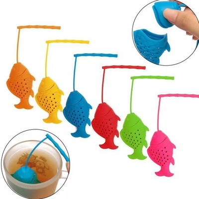 INFUSEUR de thé écologique portable avec filtre en silicone réutilisable et multicolore