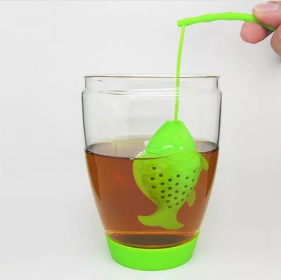 INFUSEUR de thé écologique portable avec filtre en silicone réutilisable et multicolore