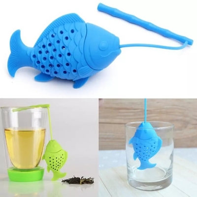 INFUSEUR de thé écologique portable avec filtre en silicone réutilisable et multicolore