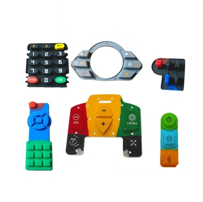 Service de traitement de moulage bouton en caoutchouc de silicone commutateur de bouton personnalisé