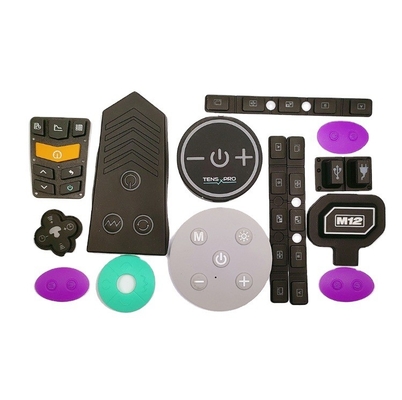 Service de traitement de moulage bouton en caoutchouc de silicone commutateur de bouton personnalisé