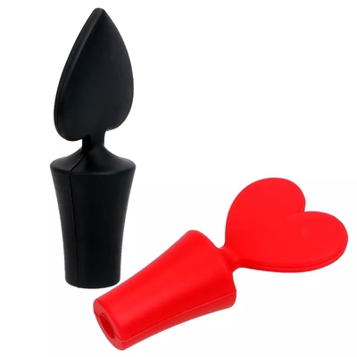 Jaloux de gel de maintien frais Bouchon de bouteille en silicone Cute Top Poker Bar Accessoires Cuve à vin