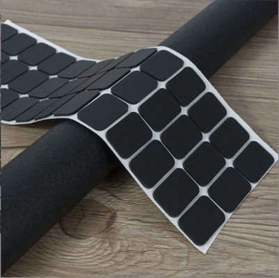 Service de coupe Auto-adhésif Black Silicone Pad avec caoutchouc EVA et personnalisé