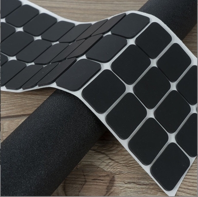 Service de coupe Auto-adhésif Black Silicone Pad avec caoutchouc EVA et personnalisé