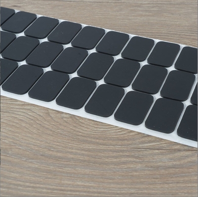 Service de coupe Auto-adhésif Black Silicone Pad avec caoutchouc EVA et personnalisé