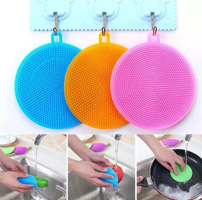 Brosses à laver à la vaisselle à double face en silicone