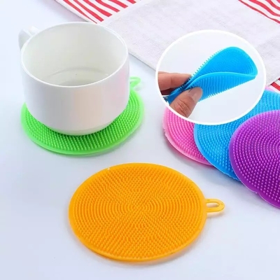Brosses à laver à la vaisselle à double face en silicone