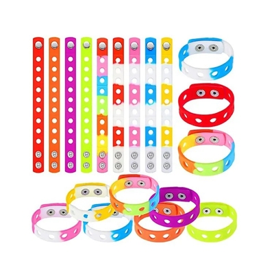 Vendeur chaud Les enfants Bracelet en caoutchouc en silicone Charmes pour l' éducation Cible Utilisateur final 21cm