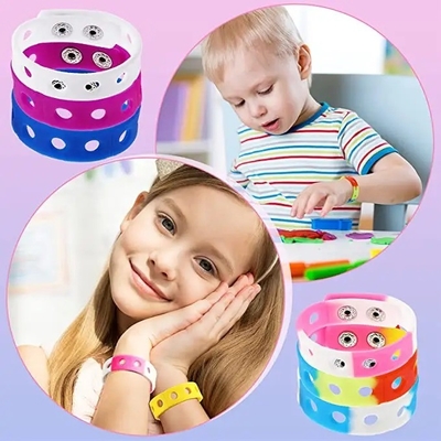 Vendeur chaud Les enfants Bracelet en caoutchouc en silicone Charmes pour l' éducation Cible Utilisateur final 21cm
