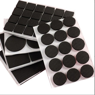 Taille personnalisée Accessoires de meubles EVA Canapé en caoutchouc Pieds de table Pads avec auto-adhésif