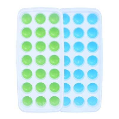 Outils de crème glacée Type Fabricants de crème glacée sans BPA 14 cavité Silicone moule de glace avec couvercle