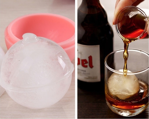 Fournitures de qualité alimentaire sécurisées en silicone Whiskey Cube de glace Boule de moule fabricant pour la fête de bar à la maison