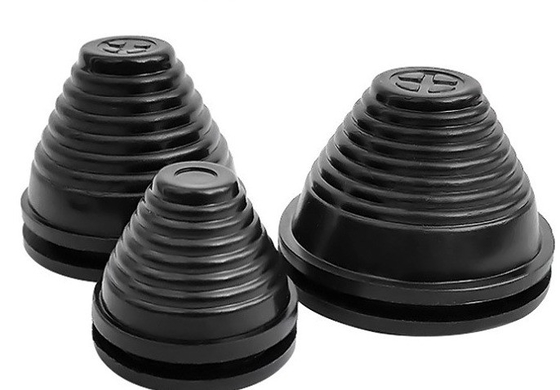 Grommets en caoutchouc conique en silicone EPDM NR NBR Noir