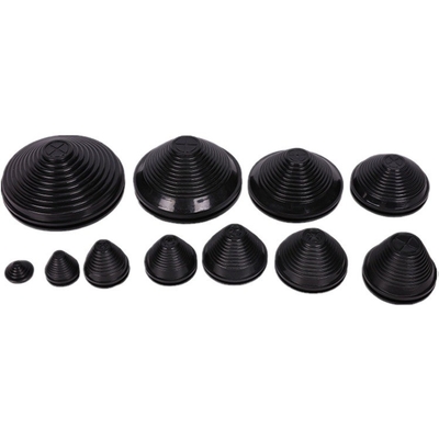 Grommets en caoutchouc conique en silicone EPDM NR NBR Noir