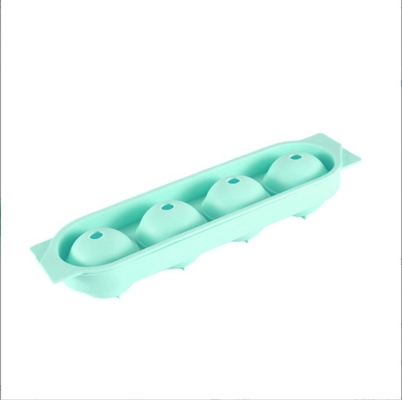 Tâche à glaçons en silicone moules cristallins clairs 4 cavité Portable Boule ronde sphère fabricant