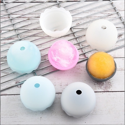 Outils pour la crème glacée Grade alimentaire Ronde Molde de glace en silicone Molde de fabrication de boules de whisky