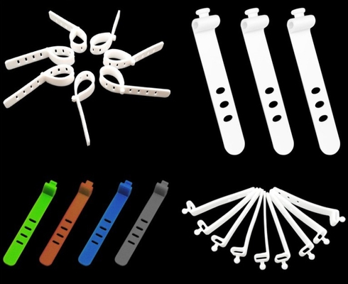 Partie moulée en caoutchouc de silicone pour câble réglable multifonctionnel