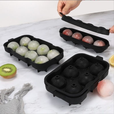 Stocké à chaud à libération facile Whisky Silicone Glace Reutilisable Boule de sphère Cube plateau Moule de glace Fabricant de boules de glace