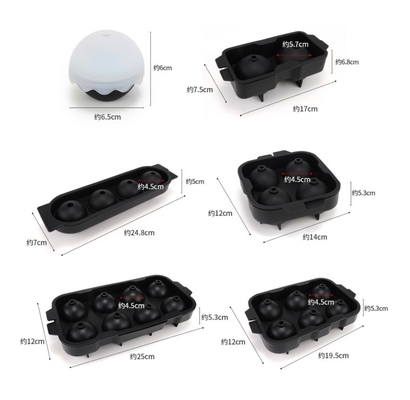 Stocké à chaud à libération facile Whisky Silicone Glace Reutilisable Boule de sphère Cube plateau Moule de glace Fabricant de boules de glace