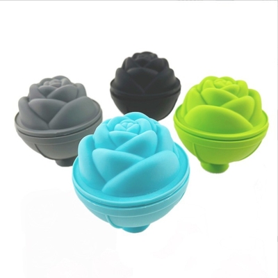 Outils de crème glacée Molde de silicone Rose de forme de fleur de glace Ballon de glace Face Roller de glace pour bénéfice