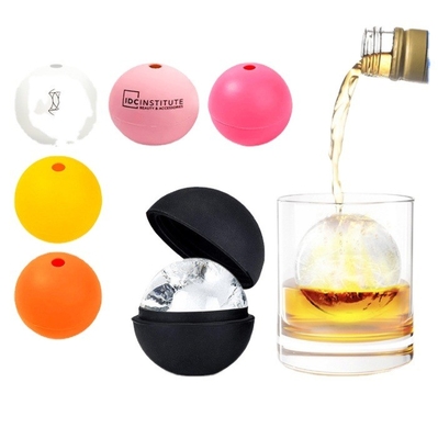 S M L Taille boule de glace en silicone pour whisky durable Logo imprimable à trou unique