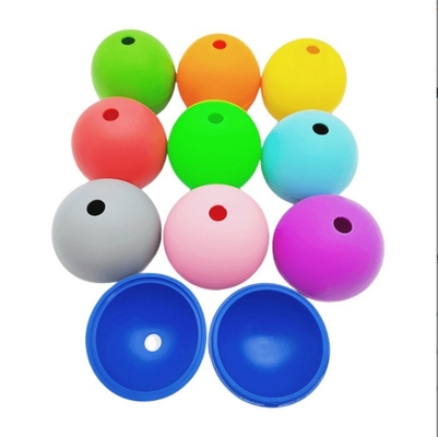S M L Taille boule de glace en silicone pour whisky durable Logo imprimable à trou unique