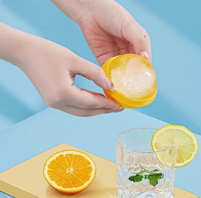S M L Taille boule de glace en silicone pour whisky durable Logo imprimable à trou unique