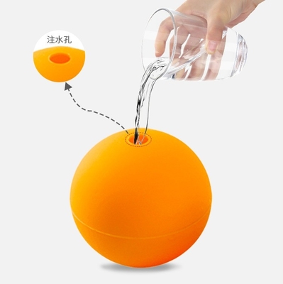 S M L Taille boule de glace en silicone pour whisky durable Logo imprimable à trou unique