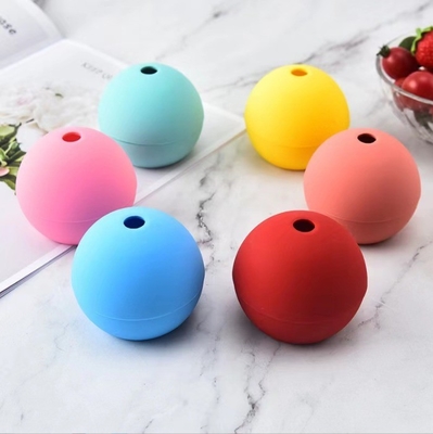 Outil de cuisine Fabricants de crème glacée Type Molde à billes de glace en silicone pour caoutchouc doux à trou unique