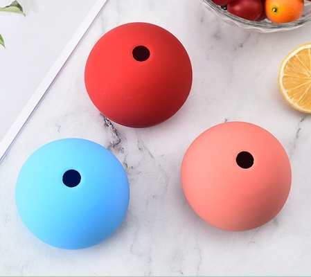 Fabricants de crème glacée Eco-friendly Food Grade Silicone Single Round Big Ice Ball Maker Moules