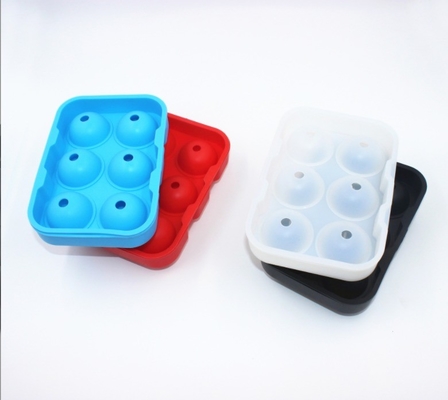 Moule à glaçons ronds en silicone à 6 trous pour outils de crème glacée durables et polyvalents