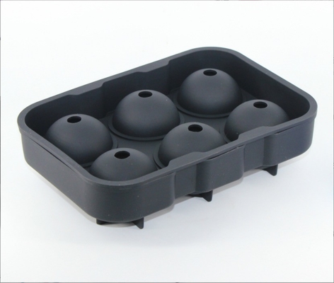 Moule à glaçons ronds en silicone à 6 trous pour outils de crème glacée durables et polyvalents