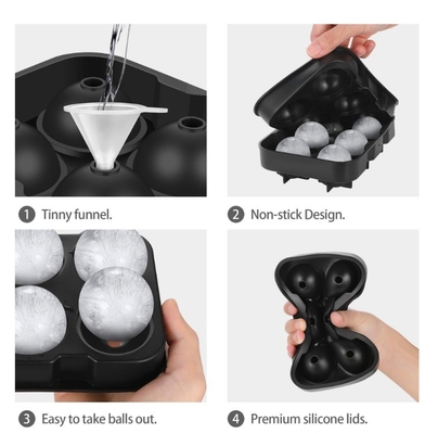 Faites des boules rondes de whisky sans effort avec un plateau à glaçons en silicone réutilisable