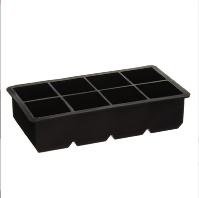 4 6 8 plateau de glace en silicone en cavité moule grande forme carrée plateau de glace en cube facile à libérer