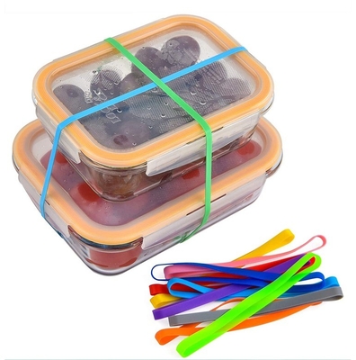 Des bracelets en silicone sur mesure Durable Flexibilité Boîtes de livres fixes Bouteille Pot Rubber Band
