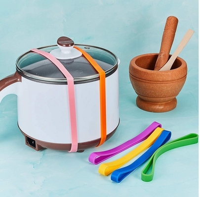 Ceinture d'enroulement en caoutchouc de silicone élastique pour boîte à lunch