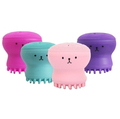 Brosse de nettoyage du visage en silicone à exfoliation profonde en forme de pieuvre et en stock