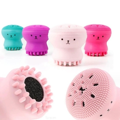 Brosse de nettoyage du visage en silicone à exfoliation profonde en forme de pieuvre et en stock