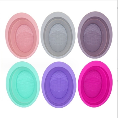 Le style durable est le pad de nettoyage pliant en mousse, le pinceau de maquillage en silicone, le lave-vaisselle