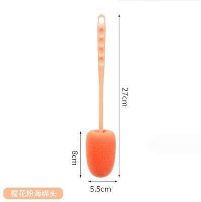 Pinceau de nettoyage de bouteilles en silicone en TPR PP pour le lavage de bouteilles pour bébés