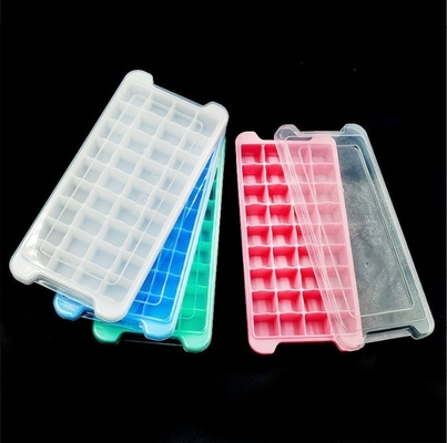Grade alimentaire 24 36 Cube de glace en silicone carré avec plastique de type PP et couverture PP