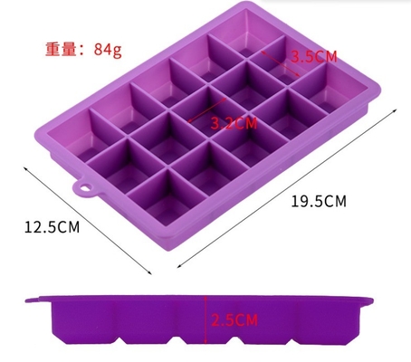 Plateaux à glaçons en silicone de qualité alimentaire avec couvercles 15 cavités et 24 cavités