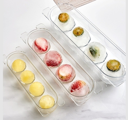 Boîte à glace à billes 4 pièces PET plastique de qualité alimentaire plateau de glace de luxe pour accessoires de cuisine