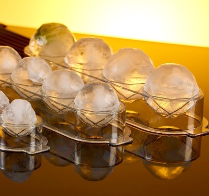 Boîte à glace à billes 4 pièces PET plastique de qualité alimentaire plateau de glace de luxe pour accessoires de cuisine